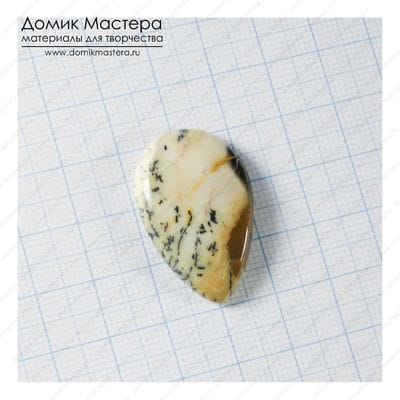 K-K-002163- опал моховой, кабошон, Турция, натуральный камень, 31х20х4мм