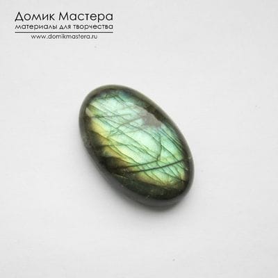 K-K-002182  - лабрадор, кабошон, натуральный камень, Мадагаскар, 34х21х8мм