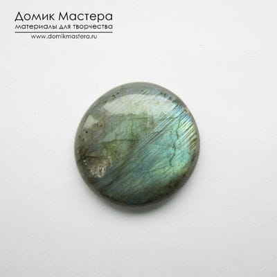 K-K-002184 - лабрадор, кабошон, натуральный камень, Мадагаскар, 26х6мм