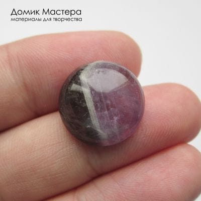 K-K-002194 - аметист, кабошон, натуральный камень, 16х5мм