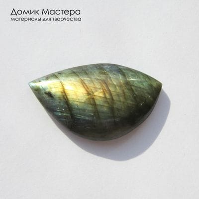 K-K-002224 - лабрадор, кабошон, натуральный камень, Мадагаскар, 39х22х7мм