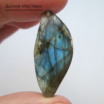 K-K-002227 - лабрадор, кабошон, натуральный камень, Мадагаскар, 35х15х5мм