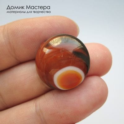 K-K-002239 - агат , кабошон, тонирован,  натуральный камень, 19,5х5мм