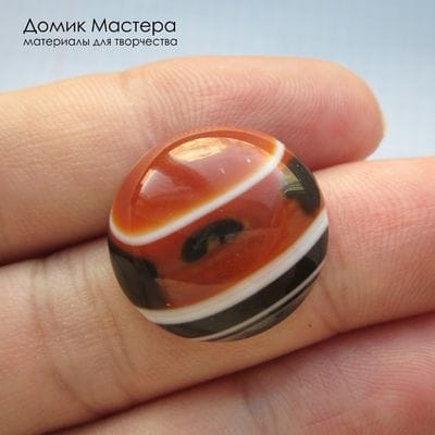 K-K-002240 - агат , кабошон, тонирован,  натуральный камень, 20х5мм - 150р.