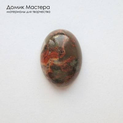 K-K-002255 - яшма, кабошон, натуральный камень, 18х13х5мм