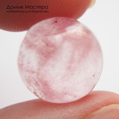 K-K-002257 - стекло вулканическое, кабошон,  полупрозрачный, 14х5мм