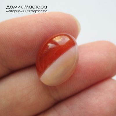 K-K-002272 - агат, кабошон,  натуральный камень,  тонирован, 16х12х6мм
