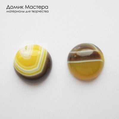 K-K-002276 - агат, пара кабошонов,  натуральный камень,  тонирован, 15х7мм