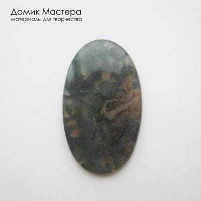 K-K-002291 - агат индийский, кабошон,  натуральный камень,  48х28х4мм