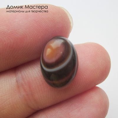 K-K-002294 - агат, кабошон,  натуральный камень,  тонирован, 13х9х5мм