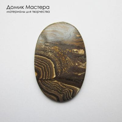 K-K-002306 - джеспилит, кабошон, натуральный камень,  Африка, 46х30х5мм