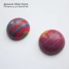 K-K-002313 - пара кабошонов, ювелирный пластик, 15х5мм