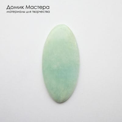 K-K-002320 - амазонит, кабошон, натуральный камень, Бразилия, 56х27х4мм