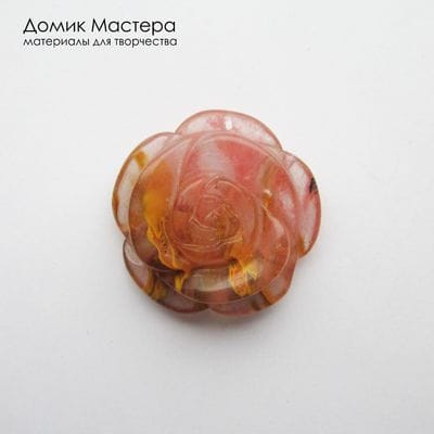 K-K-002376 - стекло вулканическое (черри кварц), подвеска, 30х11мм