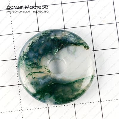 K-Kul-000754 - агат индийский, подвеска, натуральный камень, 30х6мм