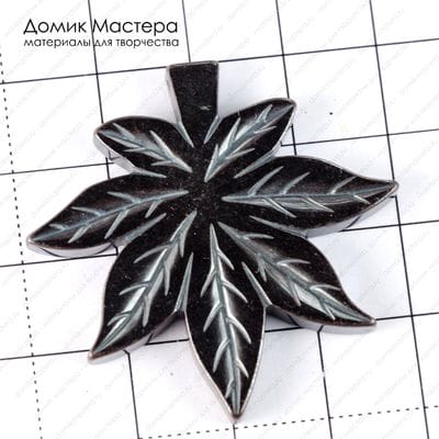 K-Kul-000755 - гематит (возможно имитация!), подвеска,  41х39х4мм