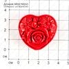 K-Kul-000759 - большая акриловая бусина, двусторонняя, рисунки на сторонах - разные!, 36х38х20мм