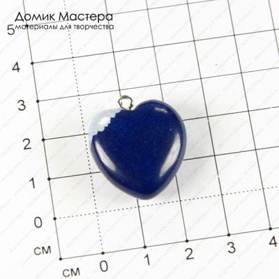 K-Kul-000769 - агат, подвеска, тонирован, сердце, 25х24х9мм