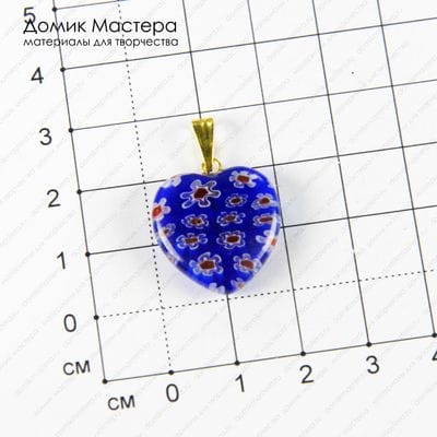 K-Kul-000772 - стекло, подвеска, 20х20х5мм