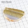 K-Kul-000779 - агат, подвеска, срез, натуральный камень, слегка тонирован розовым,  полупрозрачный, 56х40х5мм