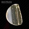K-Kul-000779 - агат, подвеска, срез, натуральный камень, слегка тонирован розовым,  полупрозрачный, 56х40х5мм