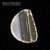 K-Kul-000779 - агат, подвеска, срез, натуральный камень, слегка тонирован розовым,  полупрозрачный, 56х40х5мм