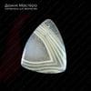 K-Kul-000780 - агат. подвеска, натуральный камень, полупрозрачный,  Африка,  48х40х5мм