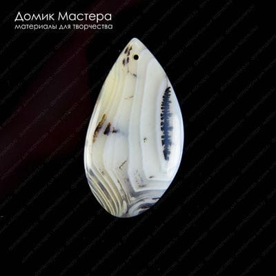 K-Kul-000786 - агат, подвеска, натуральный камень, Африка, 55х30х6мм