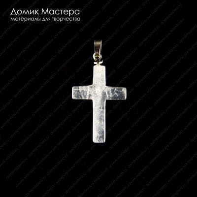 K-Kul-000796 - кварц, подвеска, натуральный камень, с бейлом, камень: 26х18х5мм