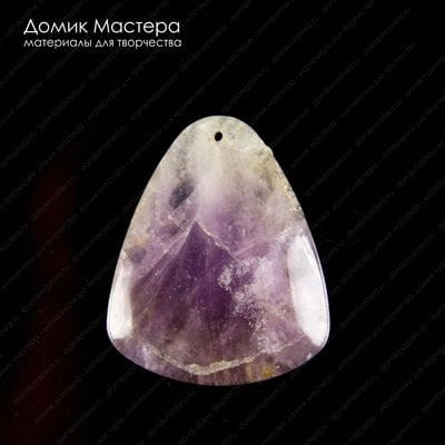 K-Kul-000801 - аметист, подвеска, натуральный камень, Бразилия, 40х33х5мм