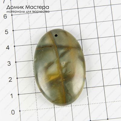 K-Kul-000810 - яшма, подвеска, натуральный камень, Австралия, 48х30х7мм