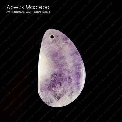 K-Kul-000814 - аметист, подвеска, натуральный камень, Бразилия, 47х28х4мм