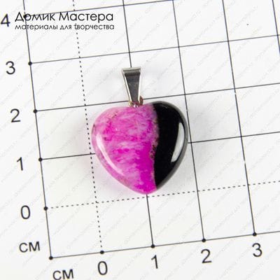 K-Kul-000815 - агат с кварцевой друзой, подвеска, тонирован, натуральный камень, 19х19х5мм