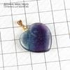 K-Kul-000816 - флюорит, подвеска, с бейлом, 24х24х4мм, натуральный камень, Африка