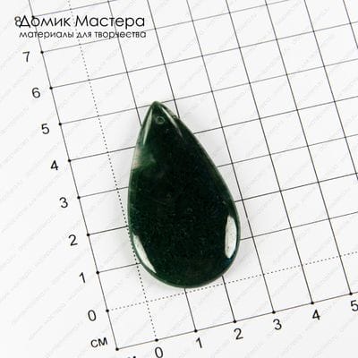 K-Kul-000837 - агат индийский, подвеска, натуральный камень, 50х28х5мм