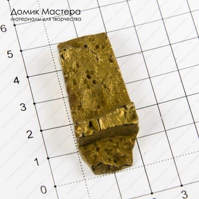 K-Kul-000844 - агат, титановое покрытие, подвеска, натуральный камень, 47х21х10мм