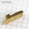 K-Kul-000844 - агат, титановое покрытие, подвеска, натуральный камень, 47х21х10мм