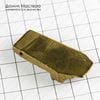 K-Kul-000844 - агат, титановое покрытие, подвеска, натуральный камень, 47х21х10мм