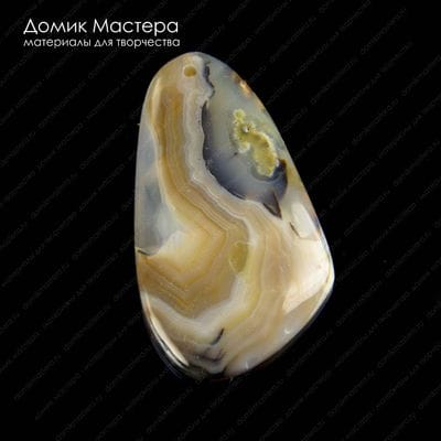 K-Kul-000845 - агат, подвеска, натуральный камень, 52х29х5мм