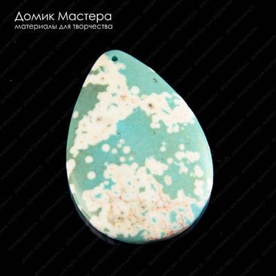 K-Kul-000846 - говлит, подвеска, тонирован, натуральный камень, 55х37х5мм