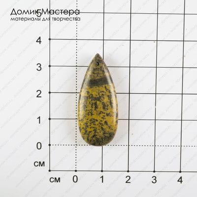 K-Kul-000858 - яшма, подвеска, натуральный камень, 35х15х5мм
