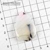 K-Kul-000883 - агат, двусторонняя, двояковыпуклая подвеска, полупрозрачная, натуральный камень, верхняя часть слегка тонирована, 43х29х7мм