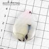 K-Kul-000883 - агат, двусторонняя, двояковыпуклая подвеска, полупрозрачная, натуральный камень, верхняя часть слегка тонирована, 43х29х7мм