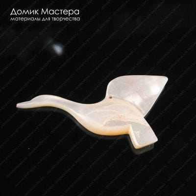 K-Kul-000904 - перламутр, подвеска, натуральный камень, 53х25х5мм