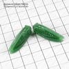 K-Kul-000919 - пара подвесок, стекло, резная, цикада, ,  32х11х11мм