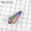 K-Kul-000927 - кварц, подвеска, кристалл, титановое напыление, натуральный камень, 39х16х15мм