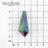 K-Kul-000927 - кварц, подвеска, кристалл, титановое напыление, натуральный камень, 39х16х15мм