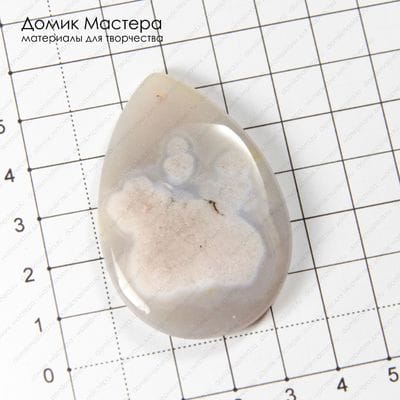 K-Kul-000935 - агат. подвеска, натуральный камень, Африка, 53х36х5мм 