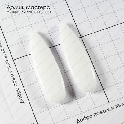 K-Kul-000957 - кварцит, пара подвесок, натуральный камень, 52х15х6мм