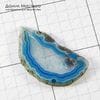 K-Kul-000959 - агат, подвеска, срез, натуральный камень, тонирован, 71х38х5мм